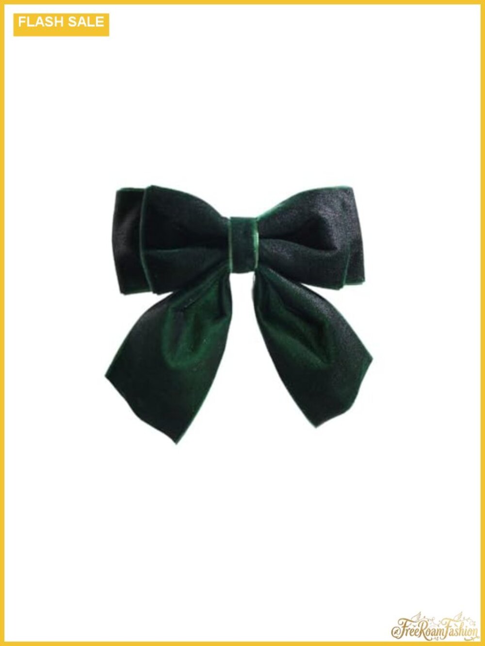 Velvet Pre-Tied Big Bow Knot Brooch Pin Fabric Ribbon Women Girls